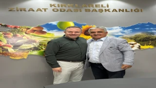 Kırklareli TSO Başkanı Soner Ilık, Kırklareli Ziraat Odası Başkanı Ekrem Şaylan’ı Ziyaret Etti