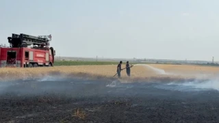 Yangına Lüleburgaz İtfaiyesi’nden müdahale