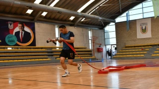 İtfaiye eri adayları parkurda ter döktü