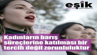 Kadınların Barış Süreçlerine Katılması Bir Tercih Değil Zorunluluktur