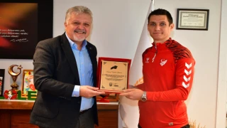 Örnek hakemden Başkan Gerenli’ye ziyaret