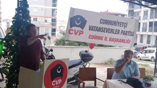 Cumhuriyetçi Vatanseverler Partisi Kırklareli de resmen kuruldu. 