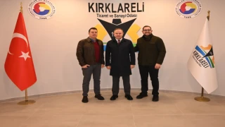 Kırklareli TSO Başkanı Soner Ilık, Yılmazoğlu Dayanıklı Tüketim Malları San. ve Tic. Ltd. Şti. Sahiplerini Ağırladı
