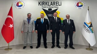 Kırklareli TSO Meclis Başkanı İsmail Hakkı Özsan, KOSGEB Yöneticilerini Ağırladı