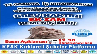 KESK’ten 14 Ocak’ta İş Bırakma Kararı!