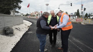 Kavşak çalışmasında sona gelindi