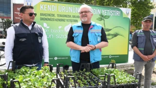Lüleburgaz Belediyesi 15 bin fideyi vatandaşlarla paylaştı