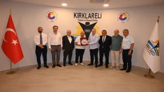 Kırklareli TSO Başkanları Ilık ile Özsan, Rumeli Balkan Dernekleri Federasyonu (RUBAFED) Genel Başkan Yardımcılarını Ağırladı