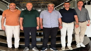 Kırklareli TSO Heyeti, Babaeski Ticaret Borsası Başkanı ve Babaeski Esnaf ve Sanatkârlar Odası Başkanı ile bir araya geldi