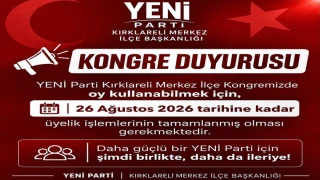 YENİ Parti’de Kongre Takvimi Belli Oldu