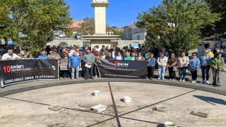 ANKARA GAR KATLİAMINDA KATLEDİLENLER KIRKLARELİ'DE ANILDI